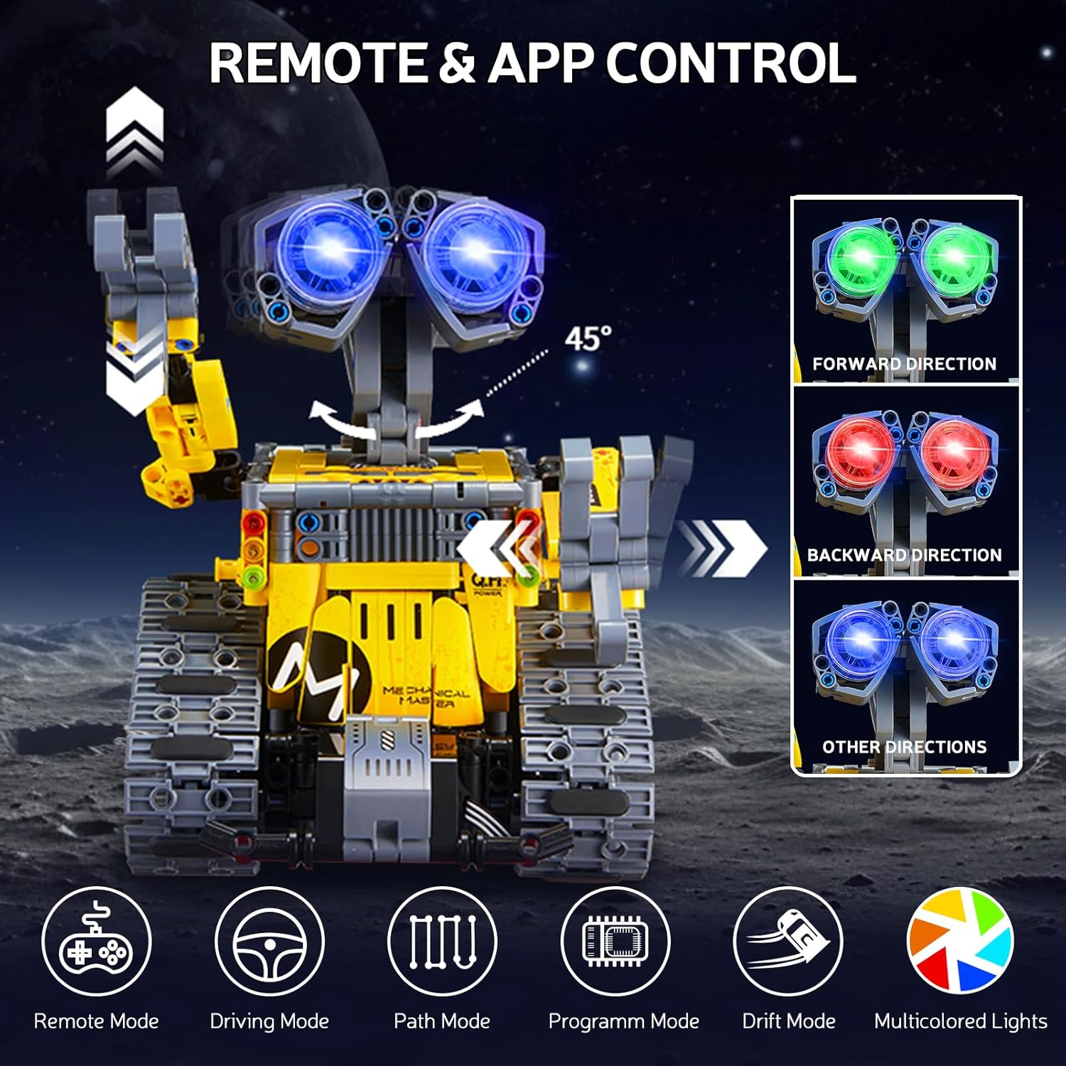 4 In1 Remote Control And APP Control Robot WALL-E