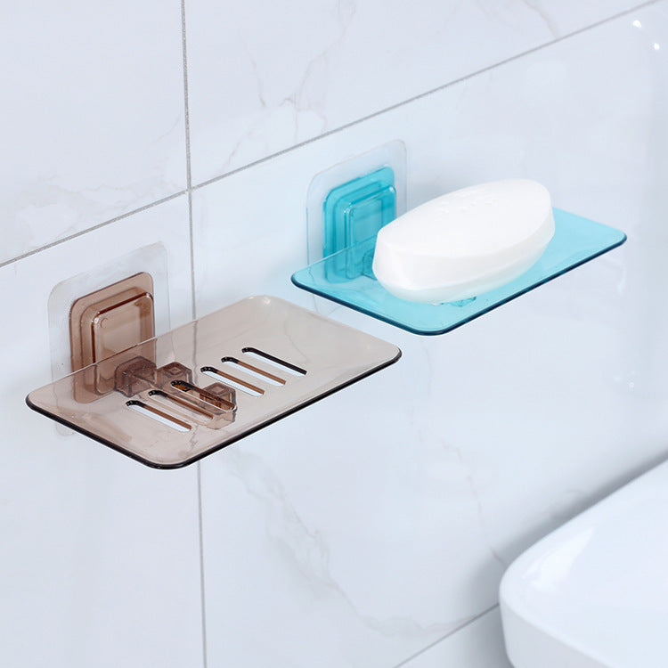 Punch-Free Transparent Drainable Soap Holder