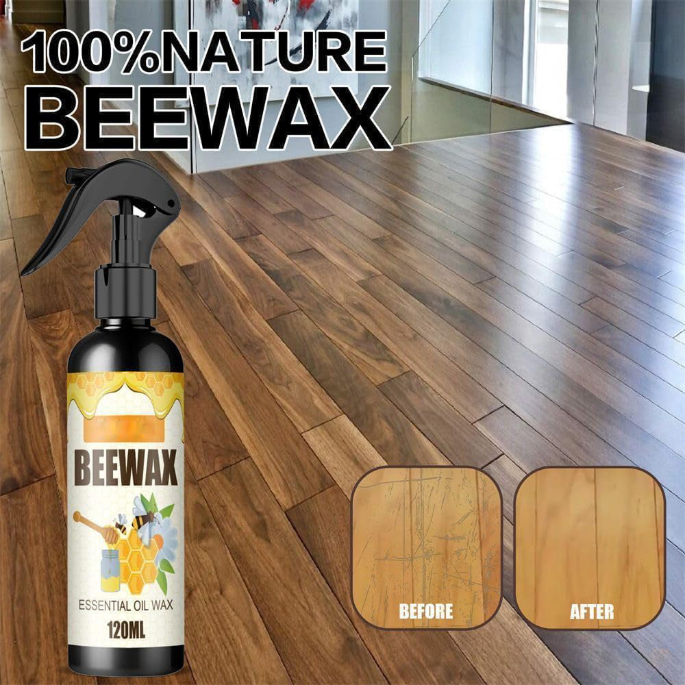 Furniture Polish Beeswax Spray - Natural Micro-Molecularized Beeswax Spray, Wood Cleaner And Polish