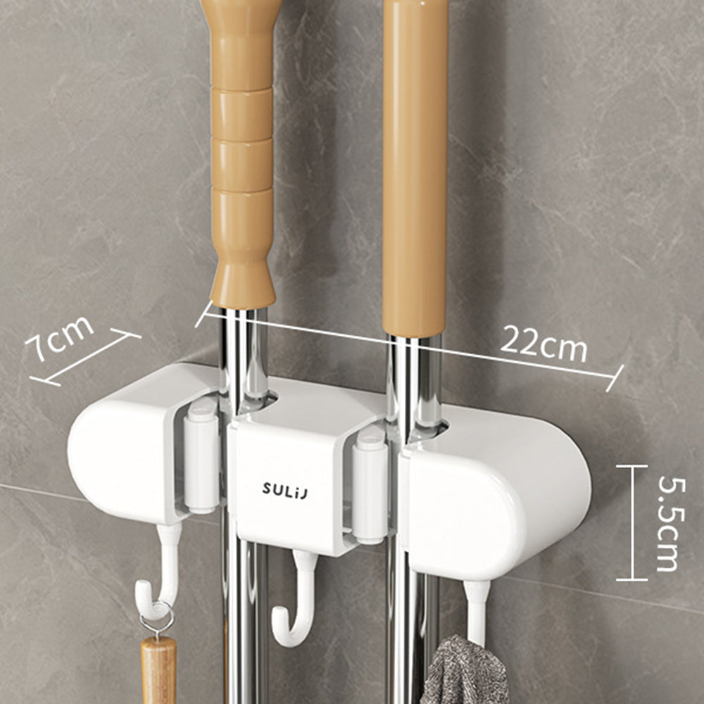 Multifunctional Mop Holder With Hook