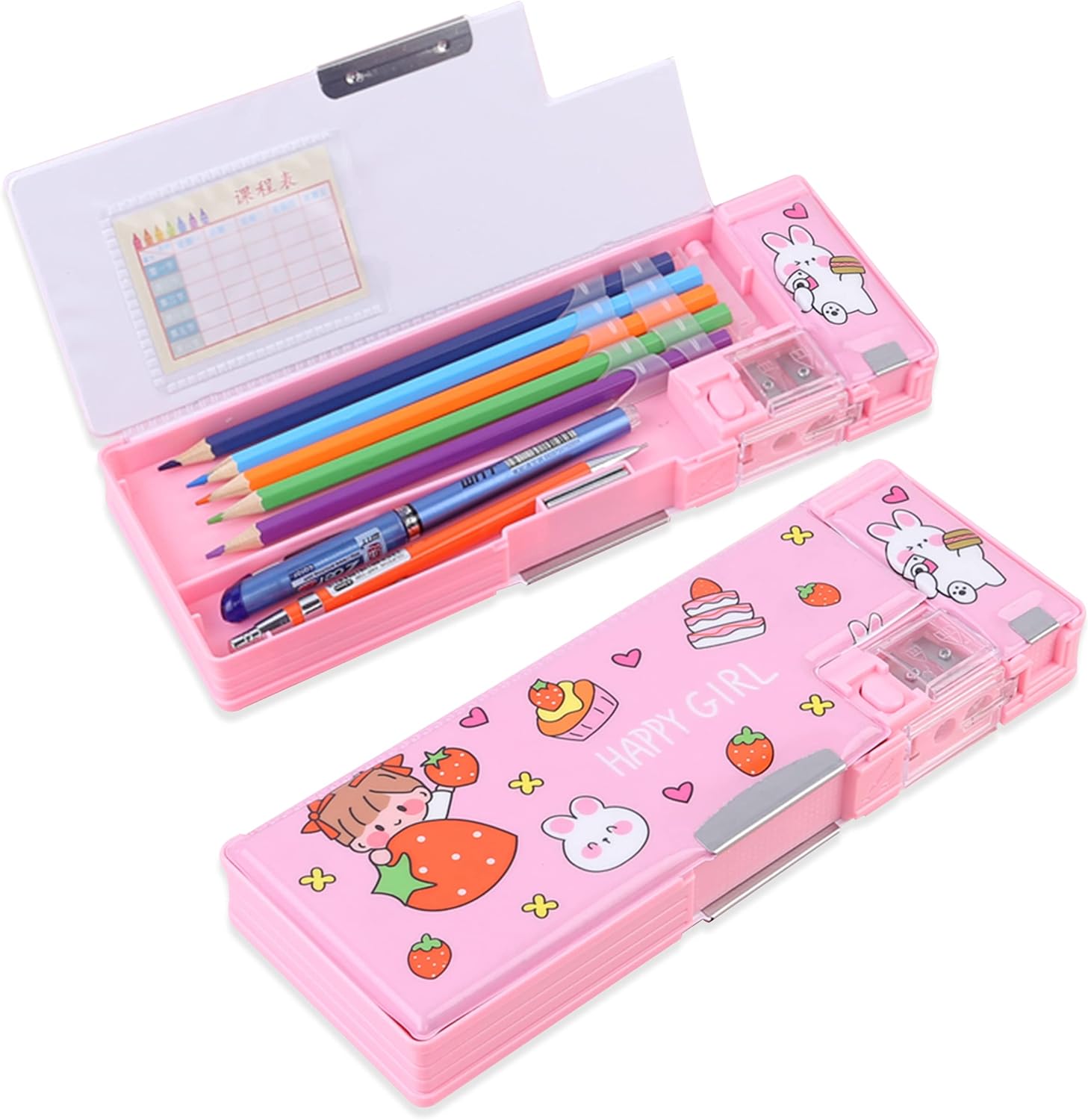 Pop Up Multifunction Pencil Case 【Simple Magnetic Buckle】