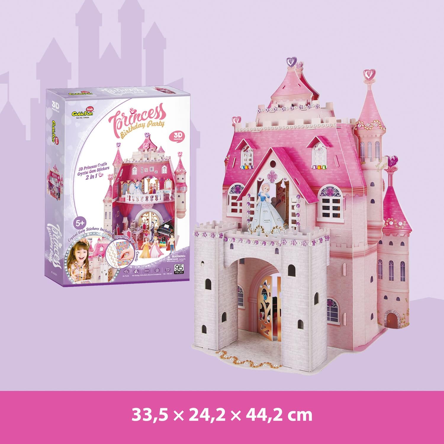 3D Puzzle Children - Princess Birthday Party Princess Castle