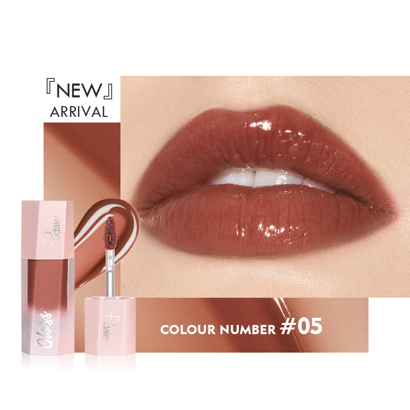 8 Colors Moisturizing Glossy Shimmer Lip Gloss Lightweight Smooth High Pigment Liquid Lipstick Hiding Lip Lines