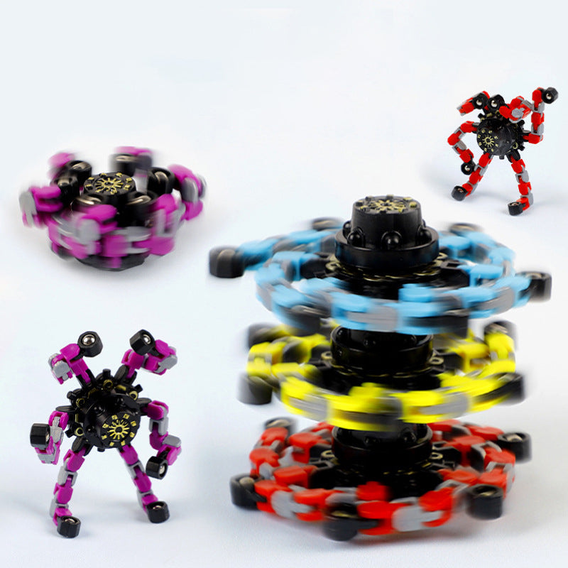 Fidgets Sensory Toys Transformable Chain Mechanical Fidget Toy