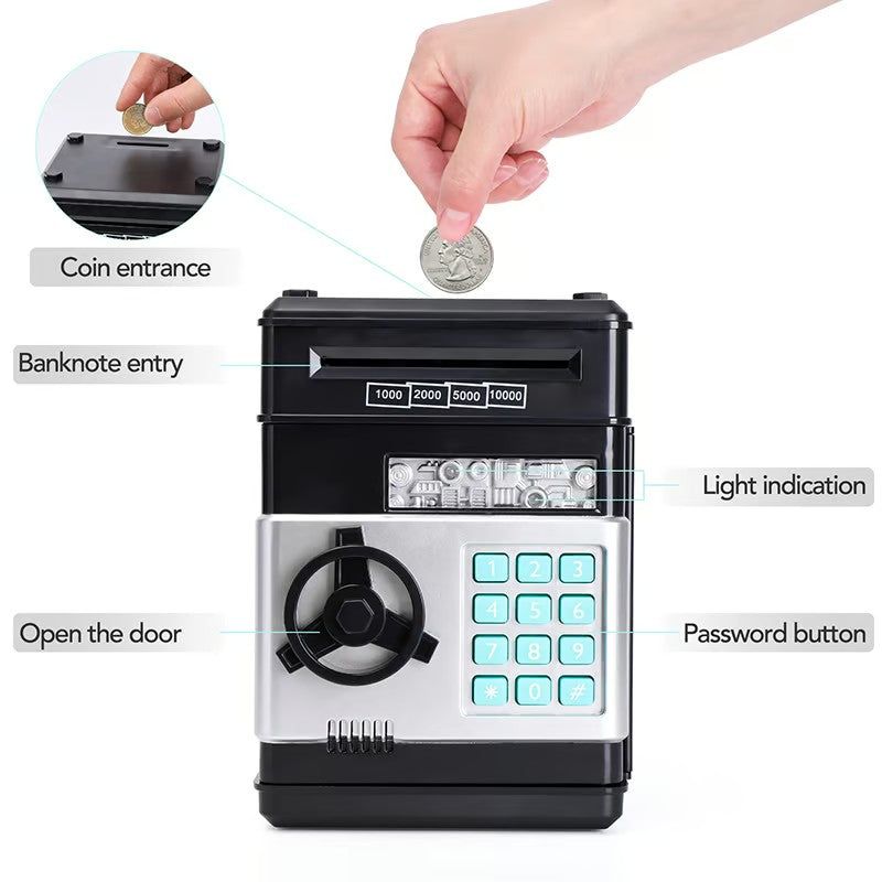 💴ATM Cash Coin Banks Money Saving Box With Password