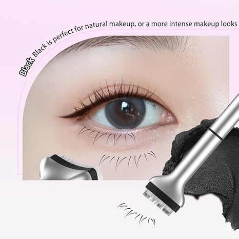 Makeup Magic Eye Liner Gel Pen Waterproof Long Lasting 2 In 1 Lower Liquid Eyeliner Pencil Eyelashes Stamp