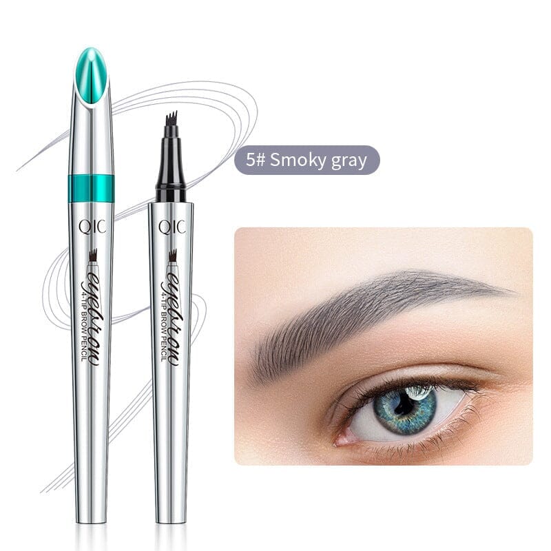 3D Waterproof Microblading Eyebrow Pen 4 Fork Tip Tattoo Pencil(FREE GIFTS)