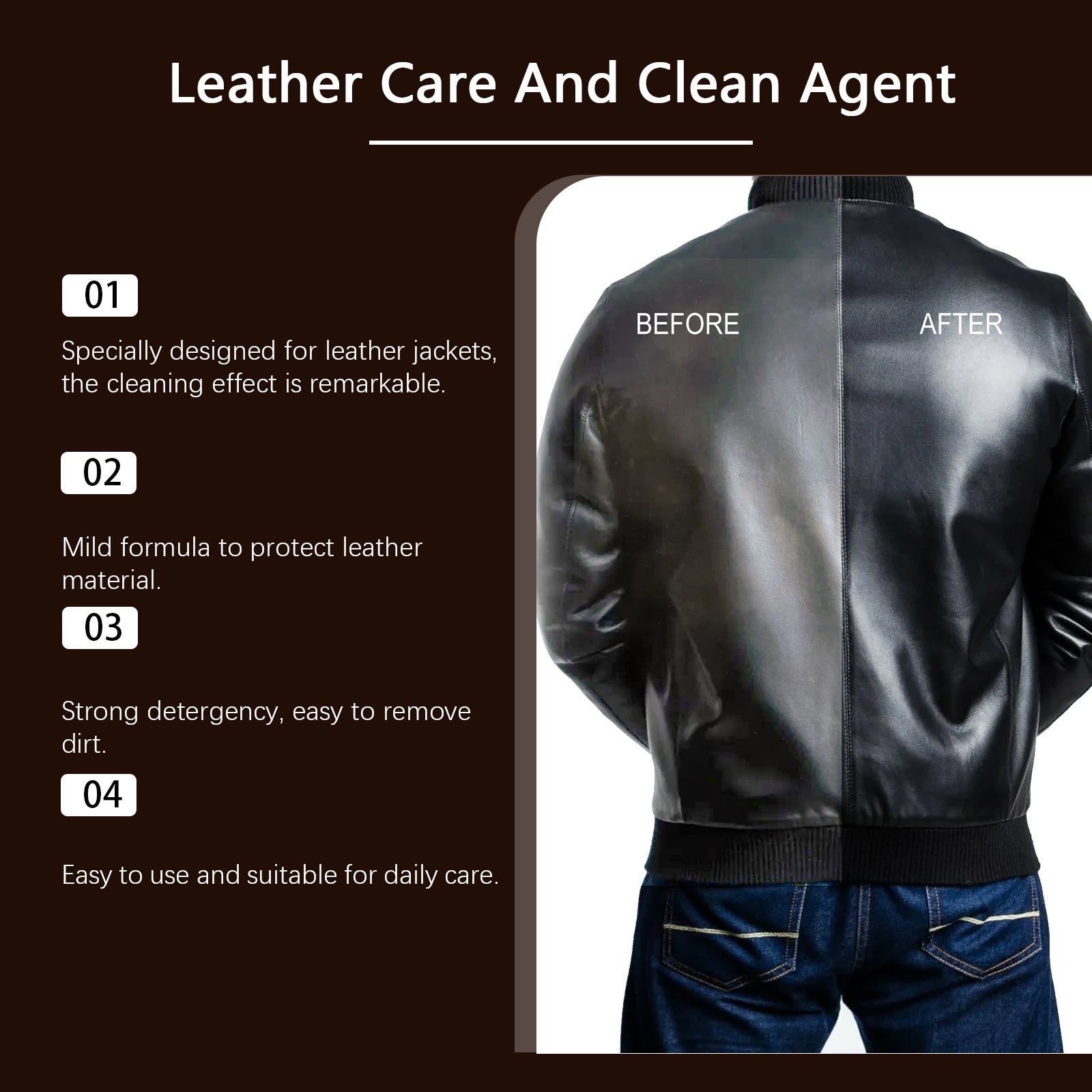 Leather Cleaner Wash Car Interior Home Leather Sofa Bag Shoes Cleaning Polish Leather Protector