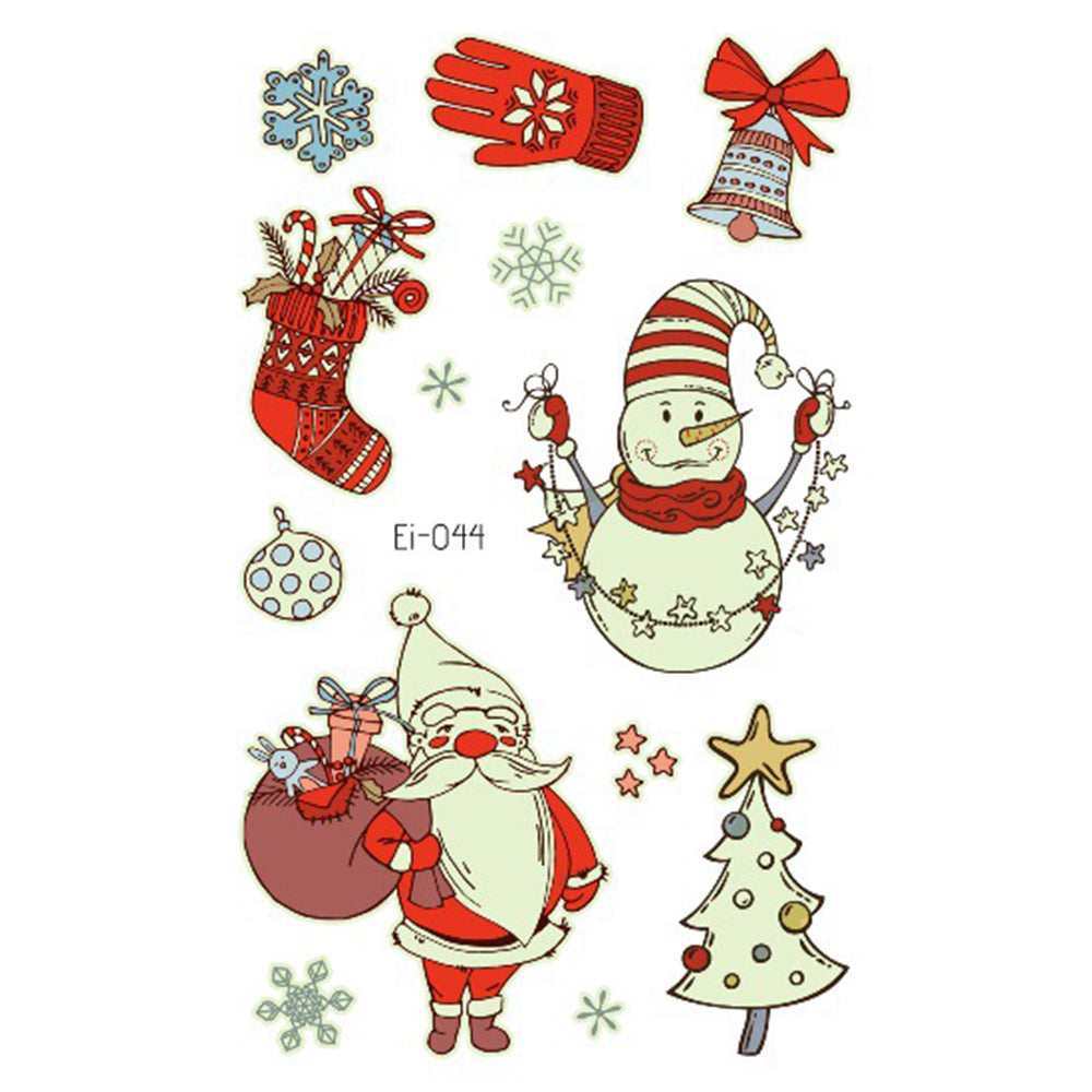 Luminous Christmas Tattoos For Kids