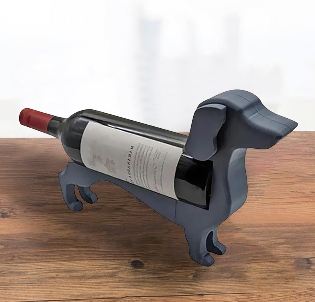 Dachshund Wine Bottle Holder,Unique Wine Wall Decor Tabletop Wine Rack