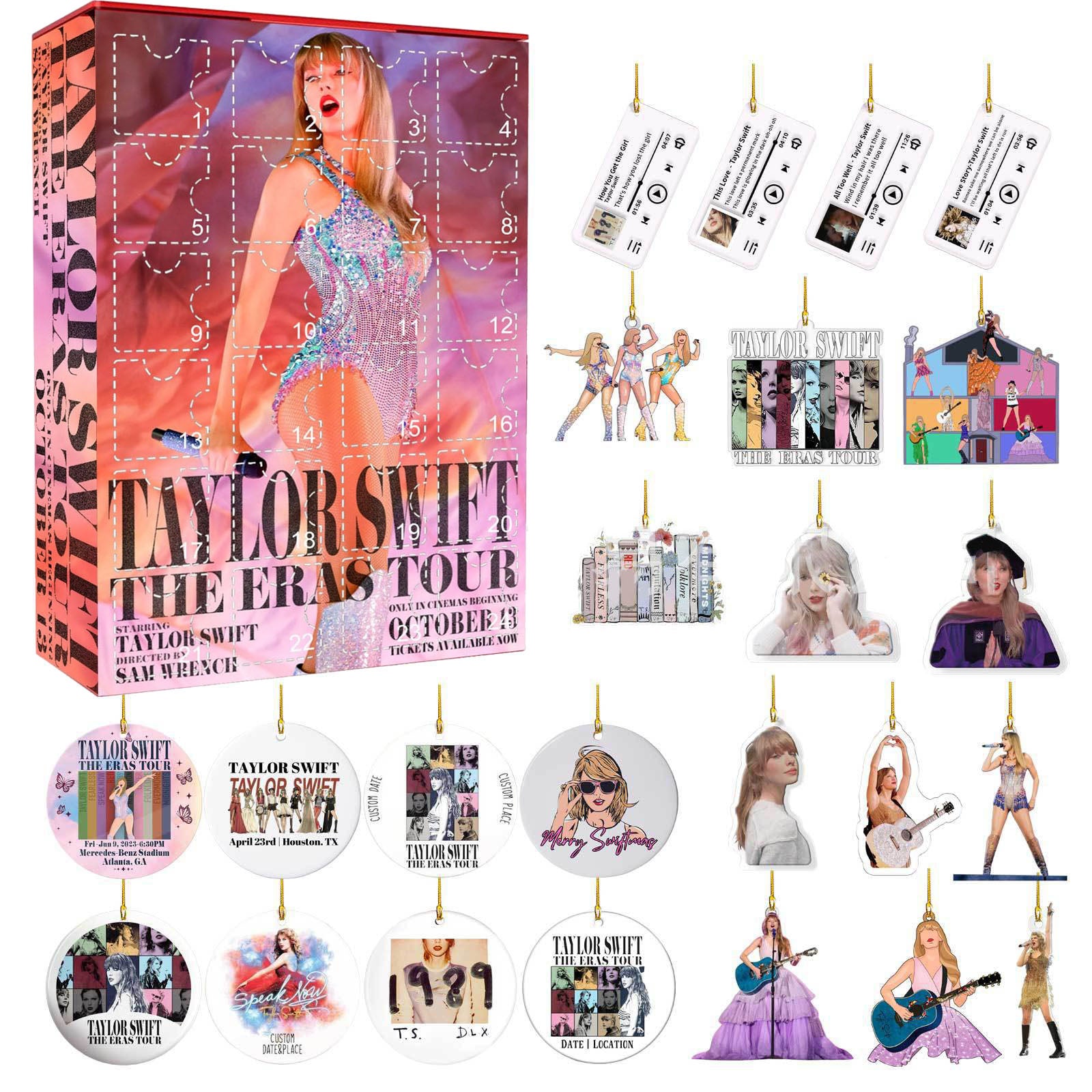 🎅Taylors 24-Day Christmas Advent Calendar Keychain