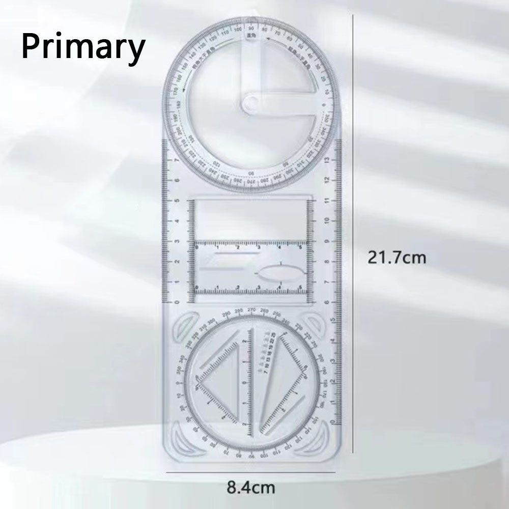 📐📏Multifunctional Student Math Ruler