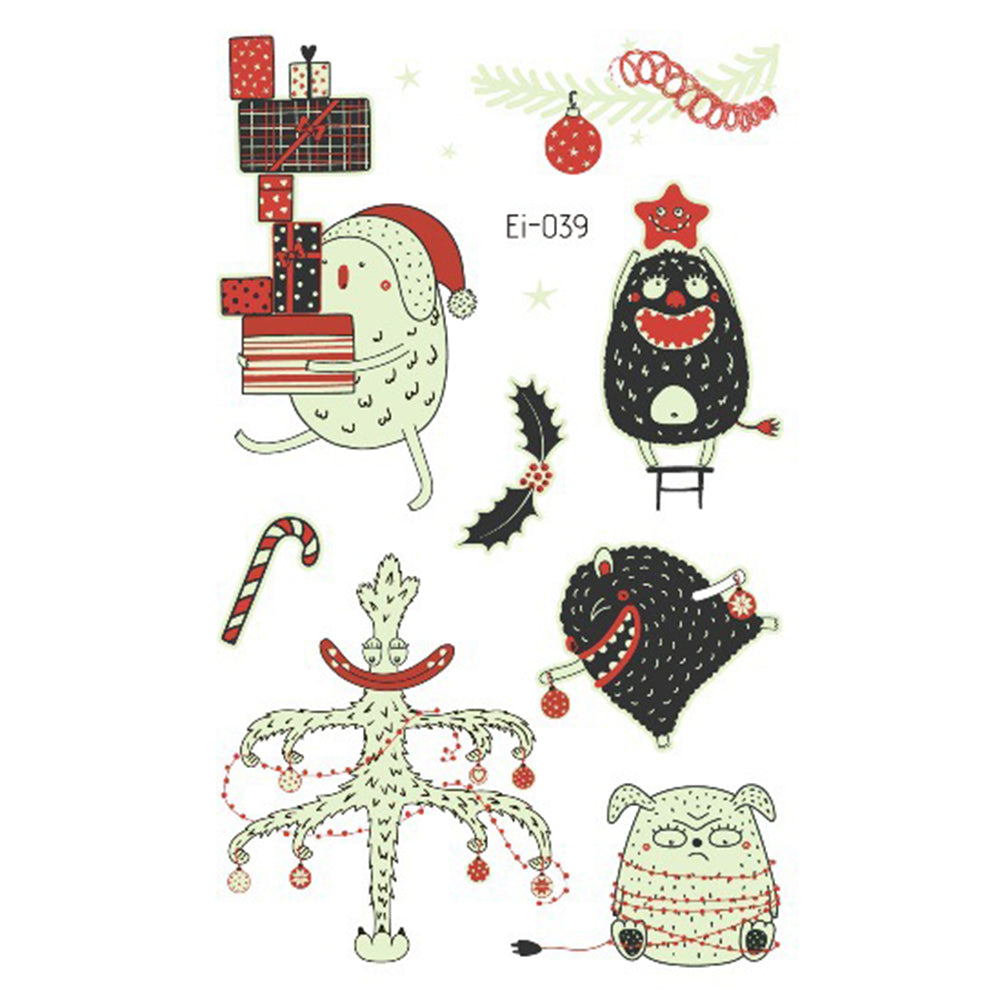 Luminous Christmas Tattoos For Kids