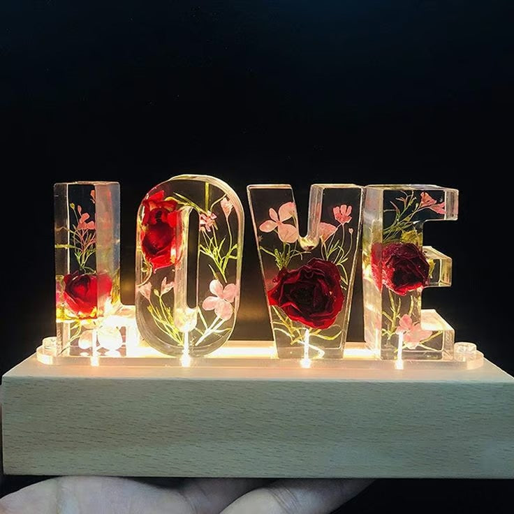 Handmade Floral Night Light