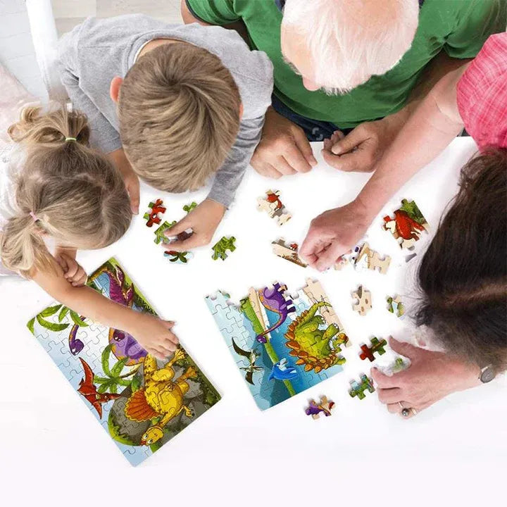 🦕🦖Wooden Dinosaur Puzzle (60 Pieces)