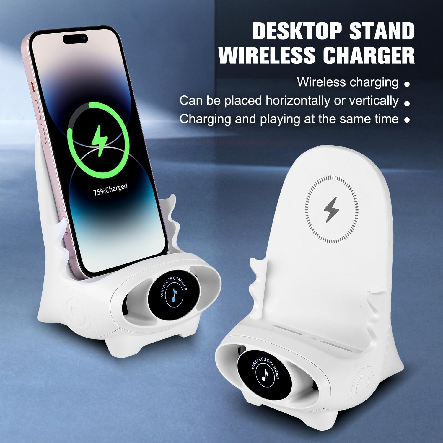 🔥2024 Mini Chair Wireless Fast Charger Multifunctional Phone Holder — Adapts To All Phones