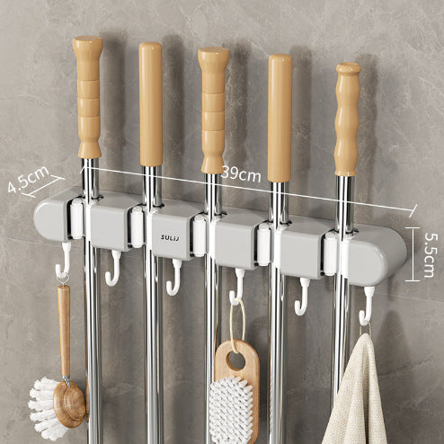 Multifunctional Mop Holder With Hook