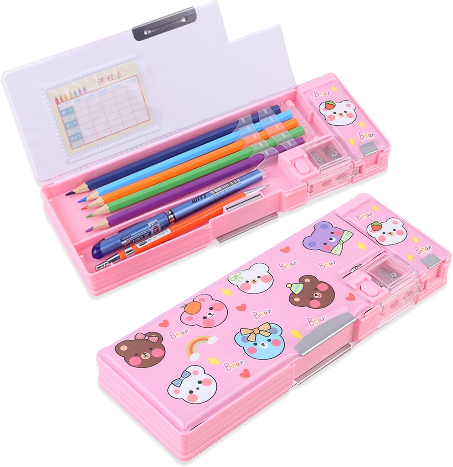 Pop Up Multifunction Pencil Case 【Simple Magnetic Buckle】