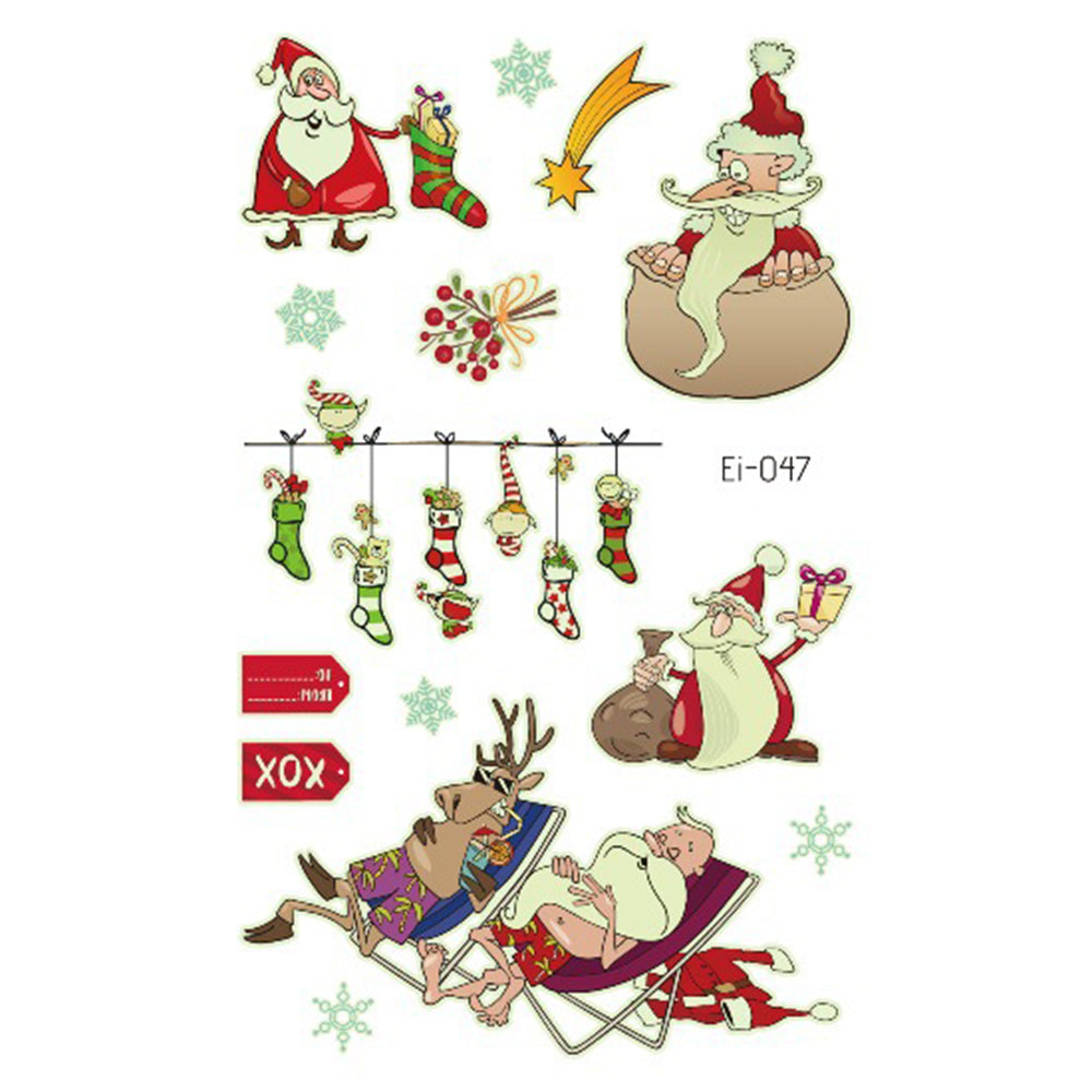 Luminous Christmas Tattoos For Kids