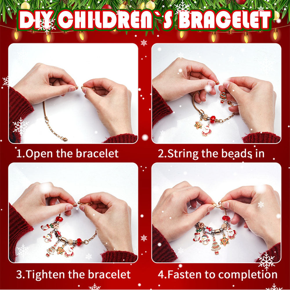 🎅🎄24-Pocket Christmas Puzzle DIY Jewelery Gift Set