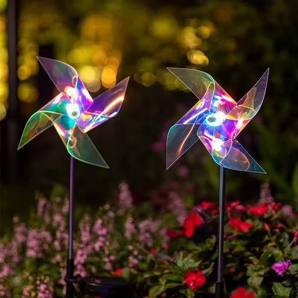 Garden Solar Windmill Light