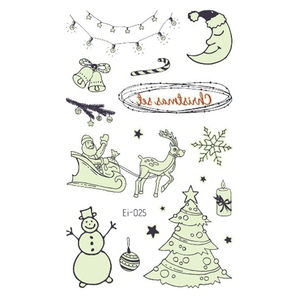 Luminous Christmas Tattoos For Kids