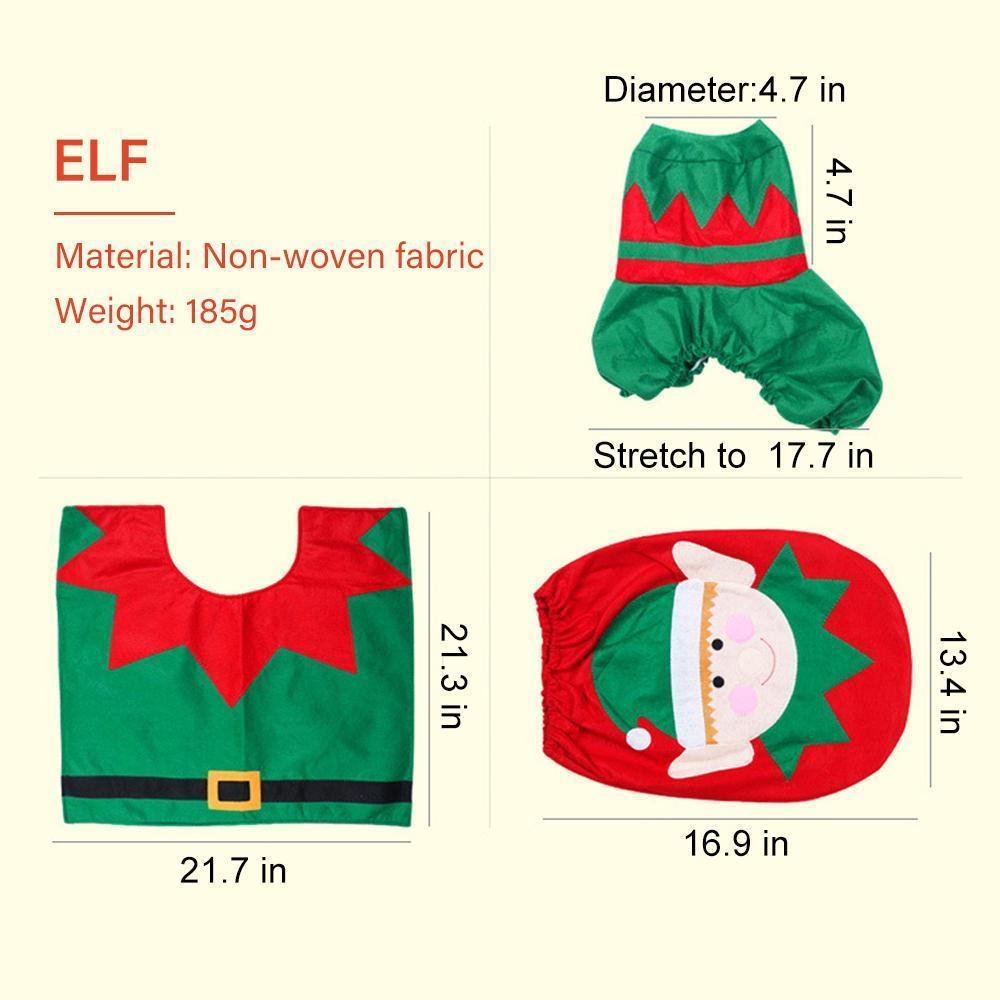 Christmas Toilet Seat Cover (1 Set)