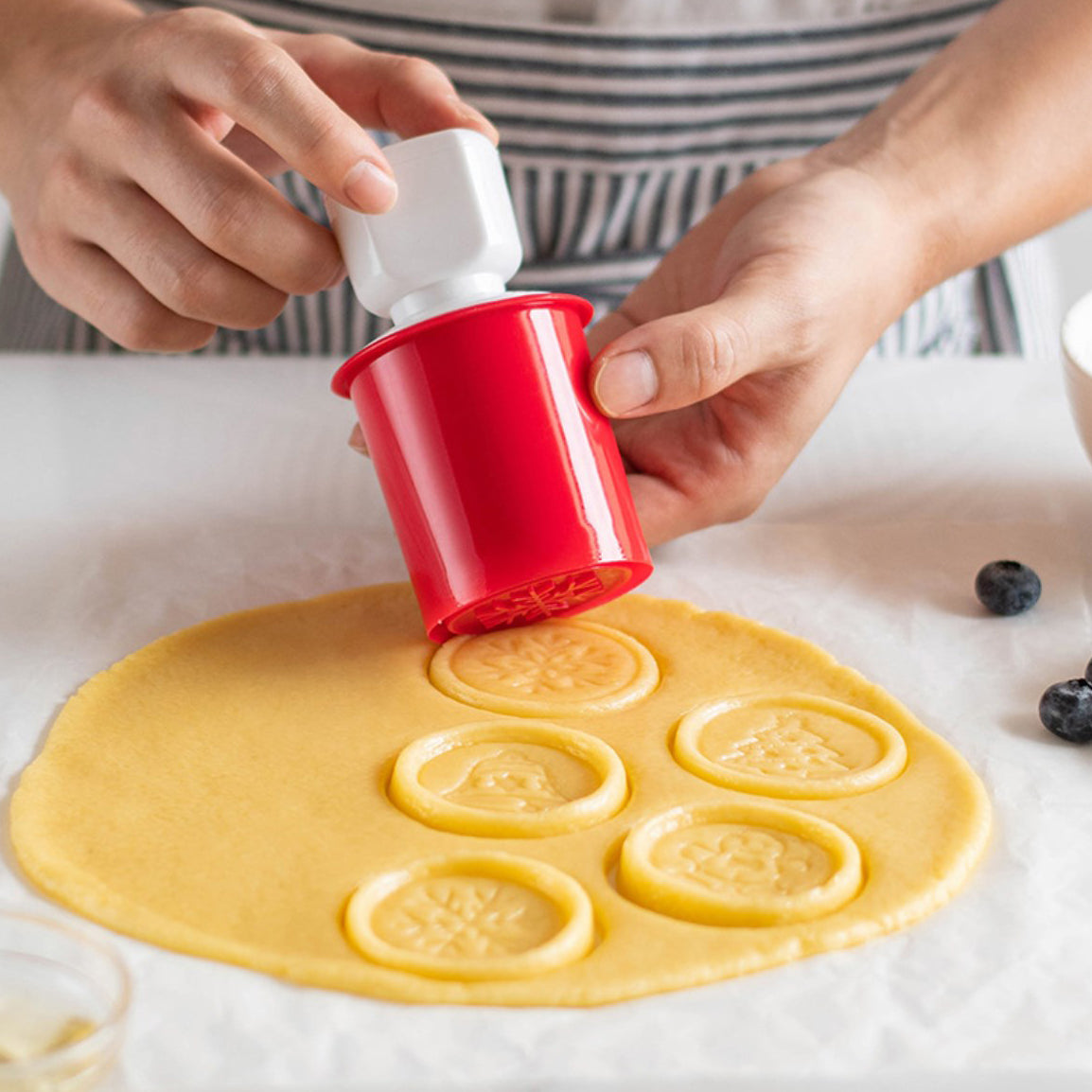 Non-Stick Cookie Stamp & Cutter Set