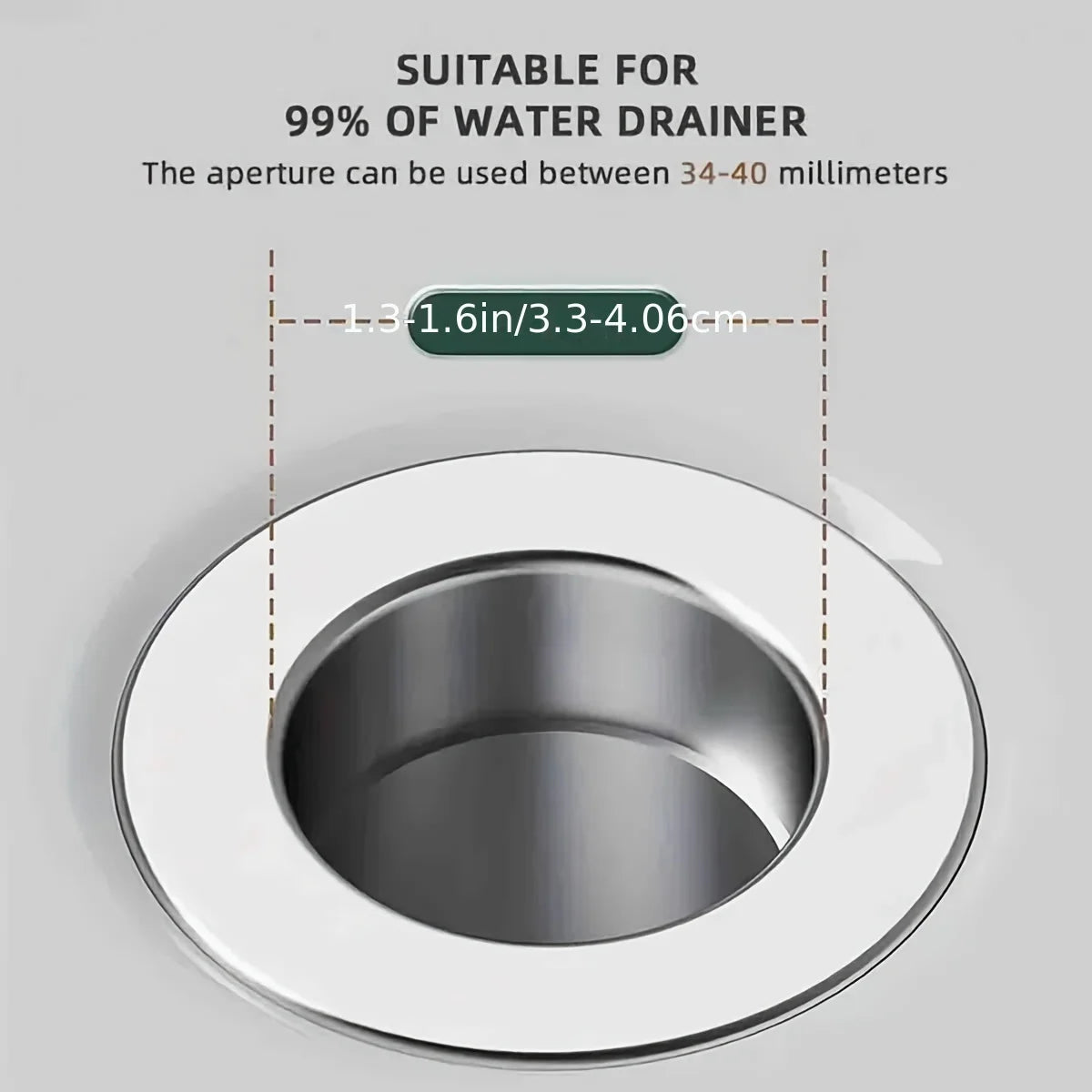 Rust-Resistant Stainless Steel Sink Stopper Odor-Proof Pop-Up Plug With Bouncing Core Effortless Drain Blocker