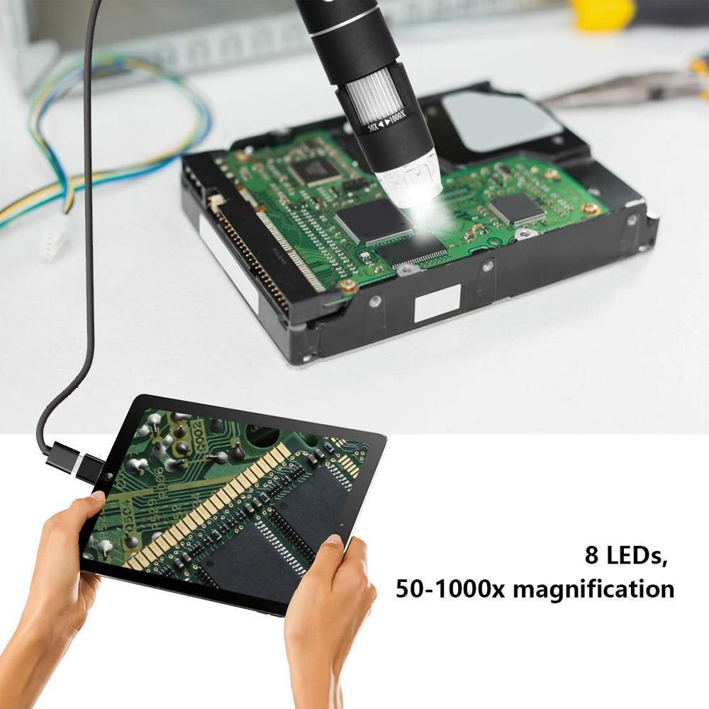 Domom USB Digital Microscope LED PC-Connectable Digital