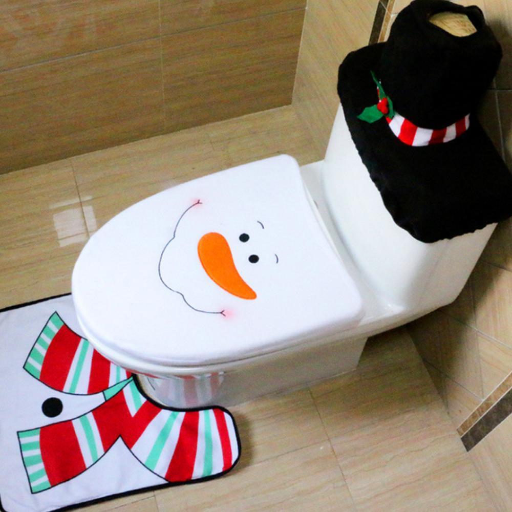 Christmas Toilet Seat Cover (1 Set)