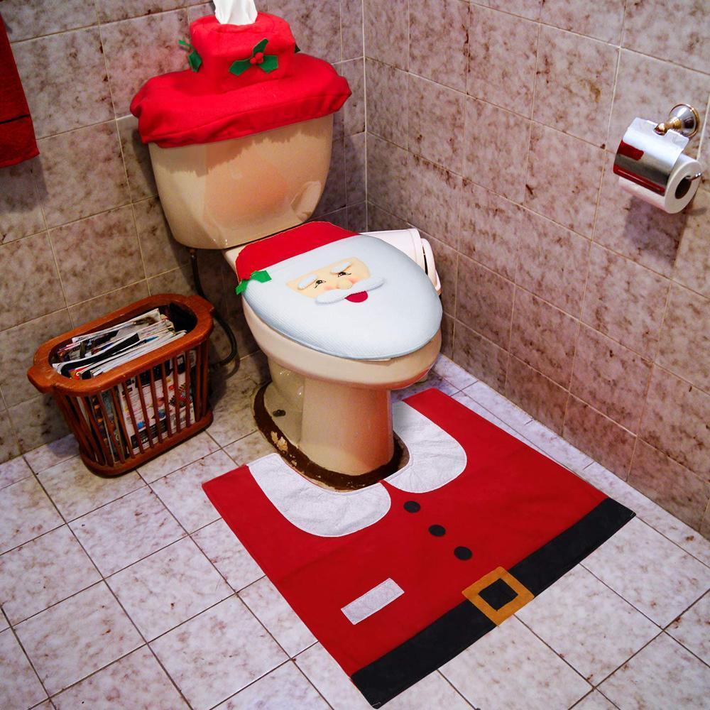 Christmas Toilet Seat Cover (1 Set)