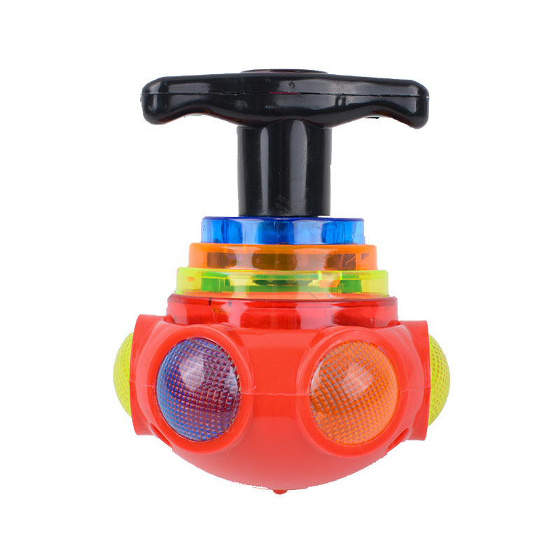 UFO Music Flashing Spinners Toy With Launcher