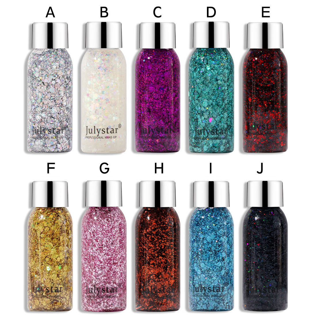 Liquid Eye Shadow Eye Glitter Body Face Glitter Gel Waterproof Long Lasting Art Flash Heart Loose Sequins Cream Festival