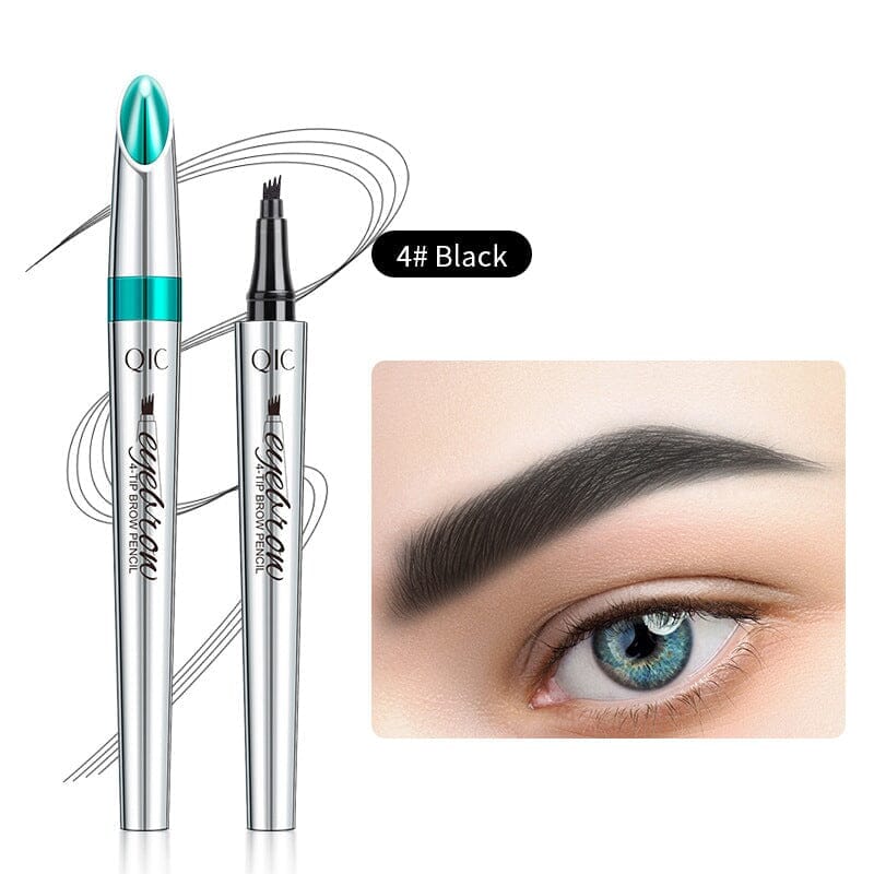 3D Waterproof Microblading Eyebrow Pen 4 Fork Tip Tattoo Pencil(FREE GIFTS)