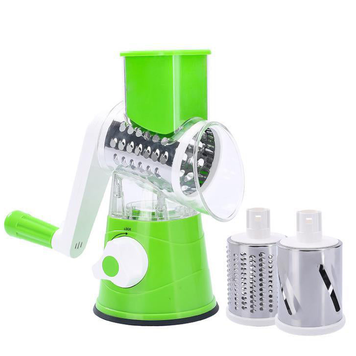 3 In 1 Rotary Cheese Grater Vegetable Slicer