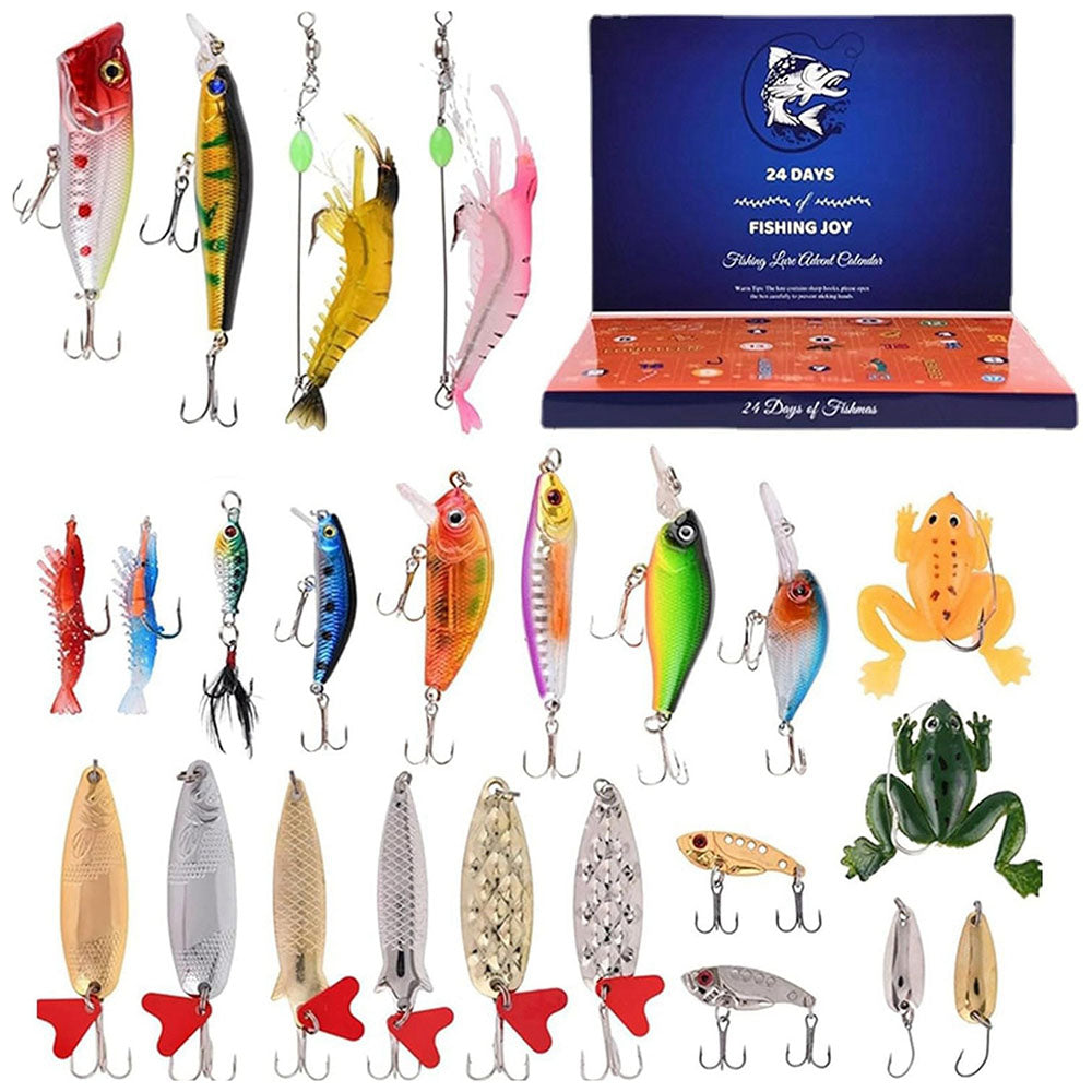 24 Days Christmas Countdown Fish Tackle Set