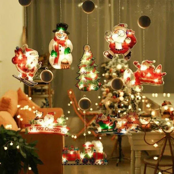 🎄🎅Christmas Window Hanging Lights