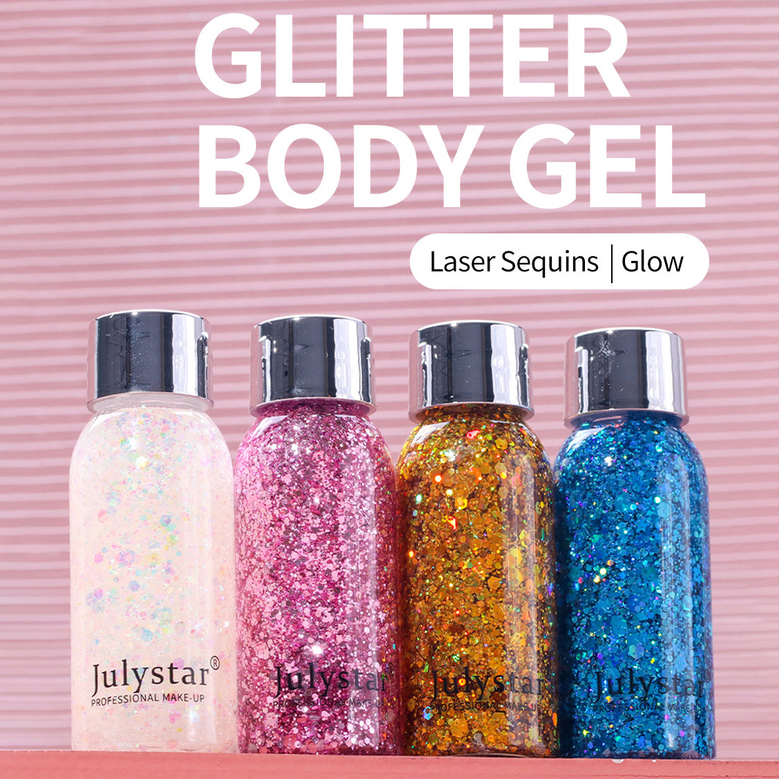 Liquid Eye Shadow Eye Glitter Body Face Glitter Gel Waterproof Long Lasting Art Flash Heart Loose Sequins Cream Festival