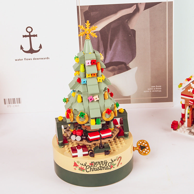 Christmas Tree Music Box Built With 360 Building Blocks