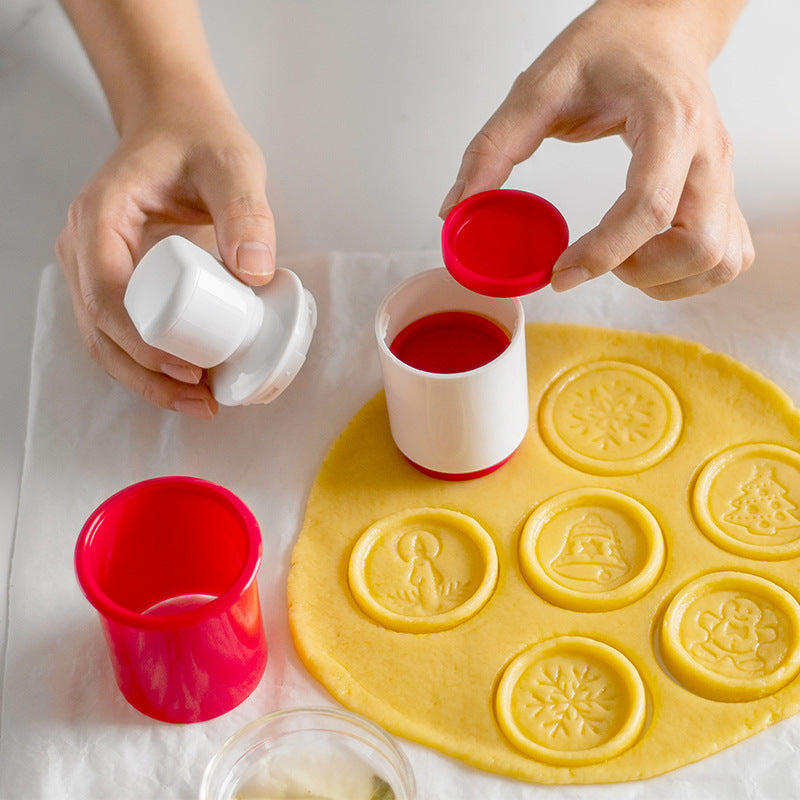 Non-Stick Cookie Stamp & Cutter Set