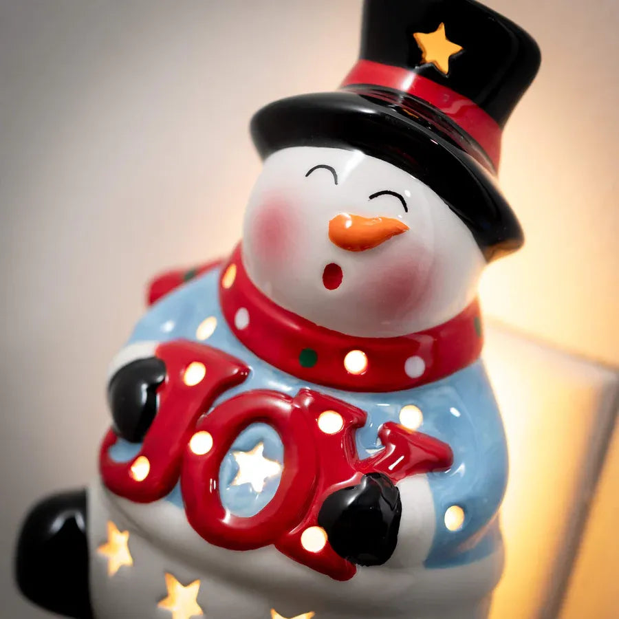 🎅⛄Ceramic Santa And Snowman LED Night Light