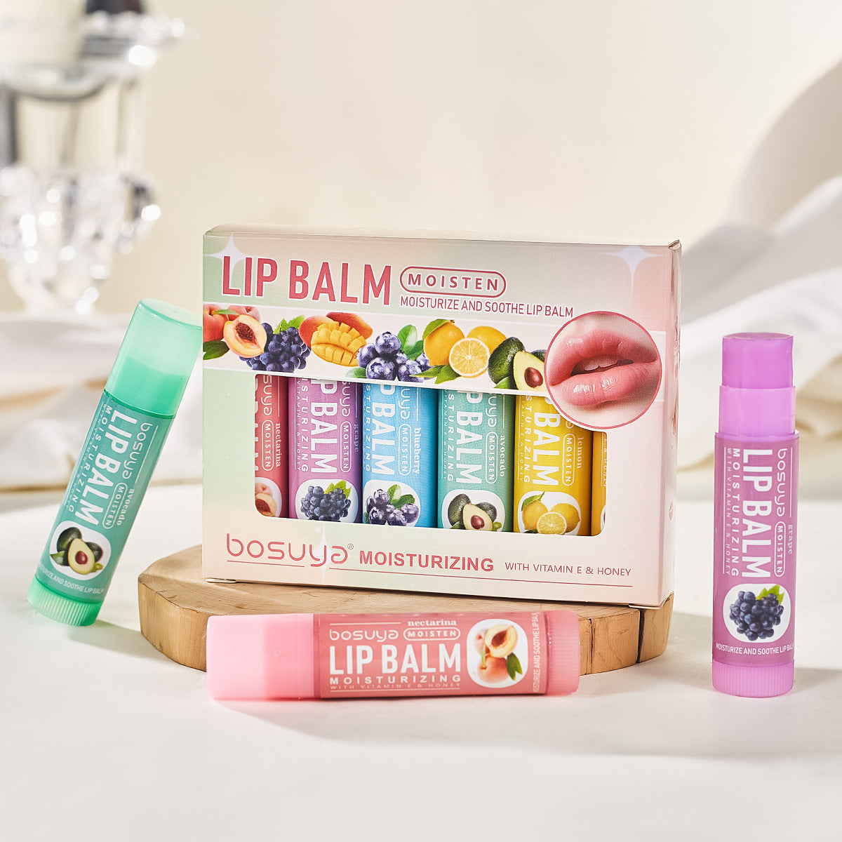 6PCS Fruit Lip Balm