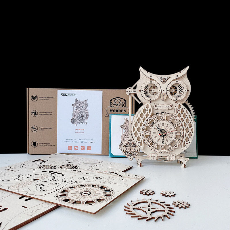 🦉3D Owl Super Wooden Mechanical Model Puzzle Set