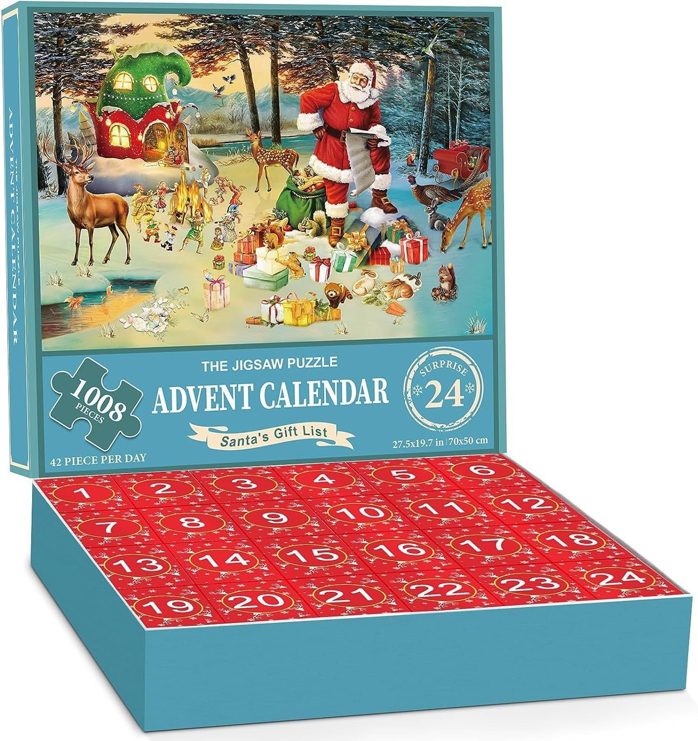 Christmas Advent Calendar Jigsaw Puzzle 1000pcs/1008pcs