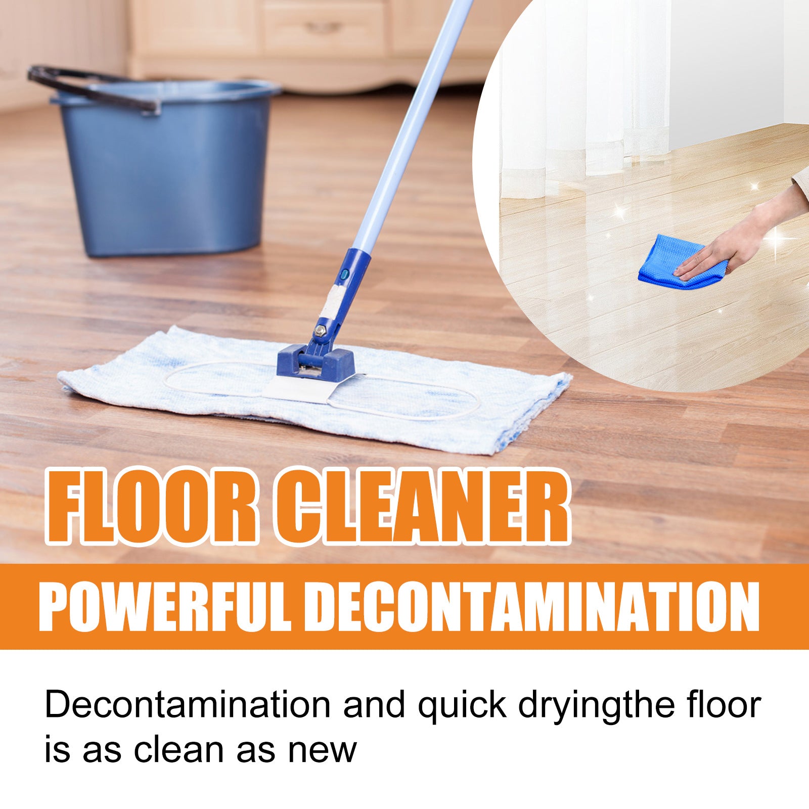 Powerful Decontamination Floor Cleaner