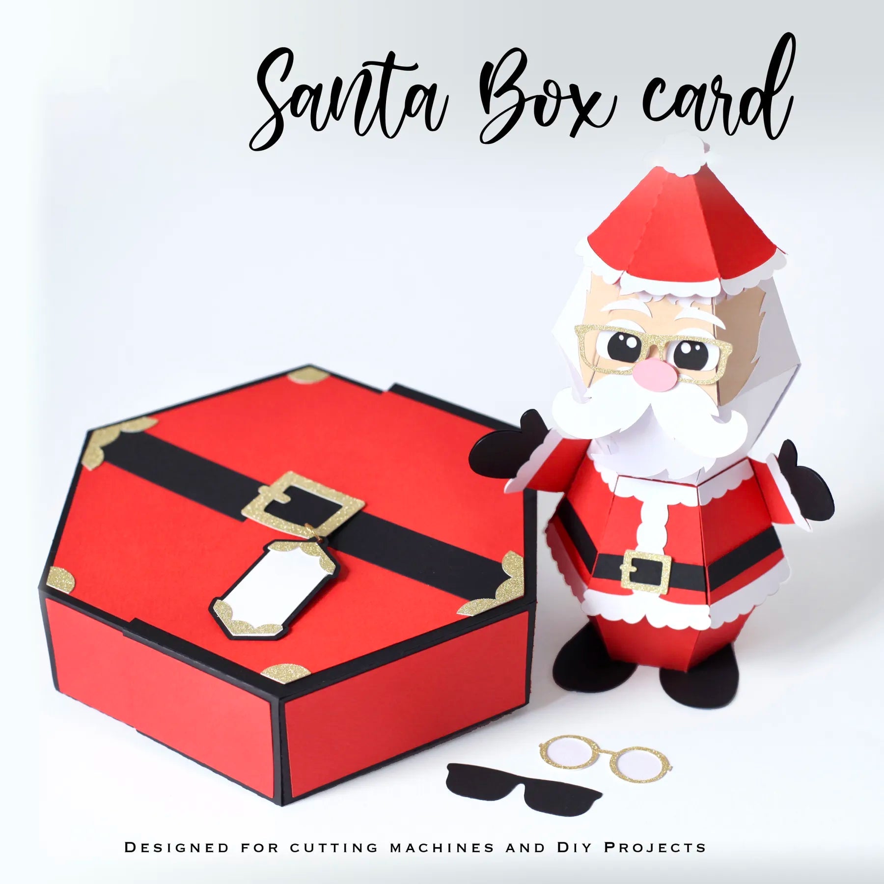 3D Santa Claus Prank Pop-up Box Card