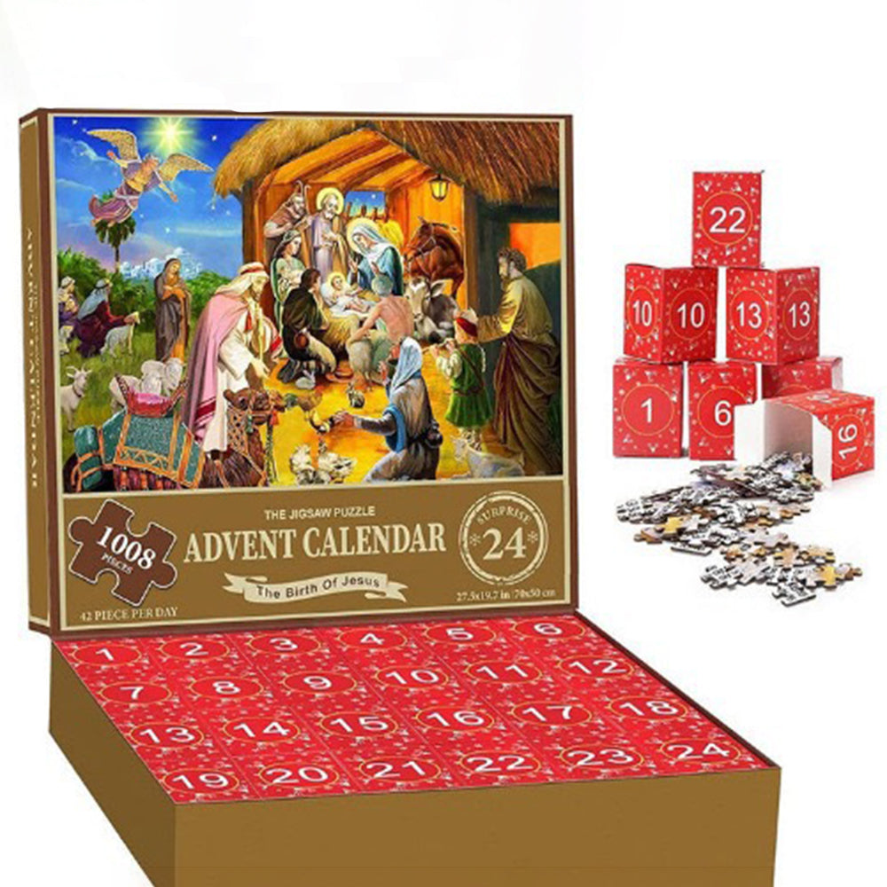 Christmas Advent Calendar Jigsaw Puzzle 1000pcs/1008pcs