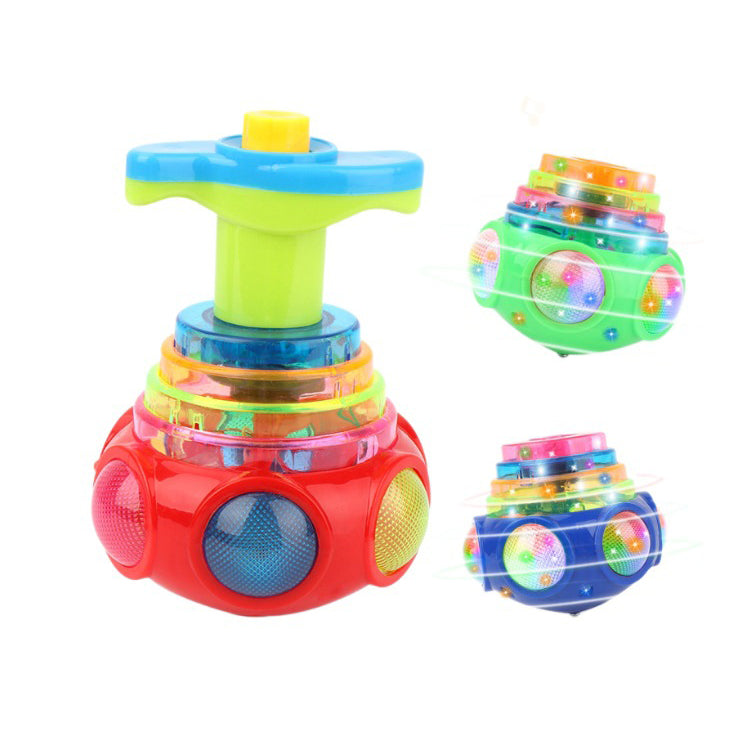 UFO Music Flashing Spinners Toy With Launcher