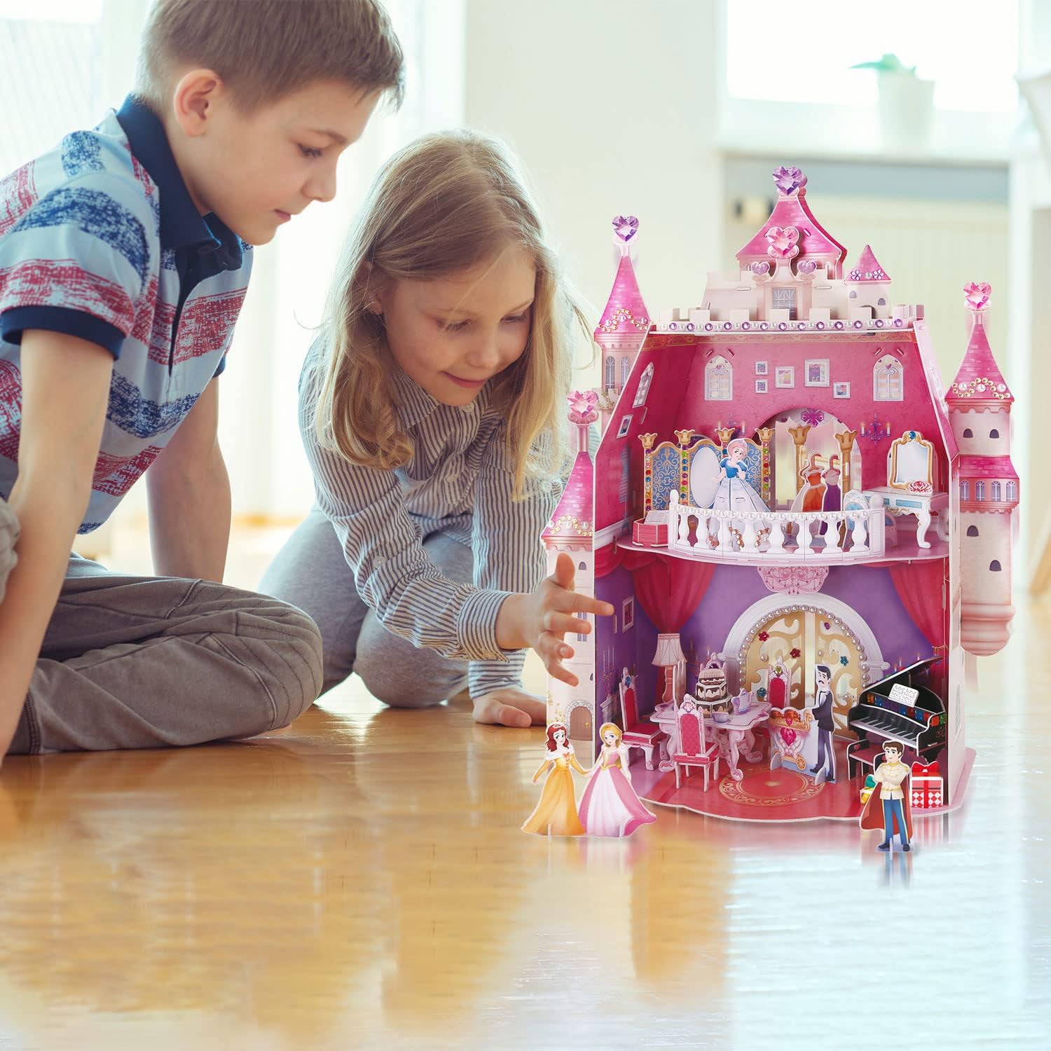 3D Puzzle Children - Princess Birthday Party Princess Castle